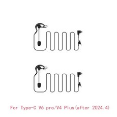 오토바이블루투스 C타입 인터페이스 이어 후크 심판 헤드폰 EJEAS V6 Pro + V4 Plus 헬멧 인터콤 1 개 2 3 4 개, 없음, 1) 2pcs