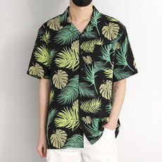 옴므오브제 하와이안 알로하 반팔 셔츠 남방 RM820