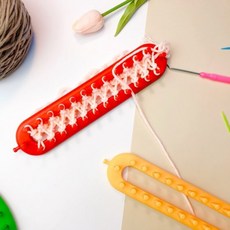 니팅룸 DIY 뜨개질 키트 가장쉬운 목도리 모자 만들기 뜨개질 도구 틀, 목도리형36cm, 1개