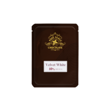 파베글라스 화이트 커버춰 리얼 초콜릿 40% Velvet White Couverture Real Chocolate, 100g, 1개