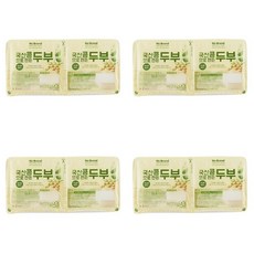 노브랜드 국산 콩으로 만든 두부 600g 총 4팩 총중량 2400g 냉장, 4개