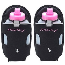 Fitletic Water Bottle Holster 8 Oz Black Pair | Running Belt A/245210