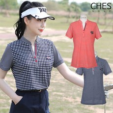 
                                                        [체스골프] 카오엔 쿨 체크 여성골프 티셔츠
                                                    
