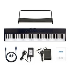 인켈 전자 디지털 피아노 IKP-1000 88건반 포터블 스테이지, 블랙, IKP1000