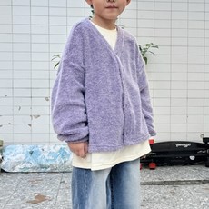라파클럽 아동/주니어 브이넥 꽈배기 니트 조끼 상품 이미지