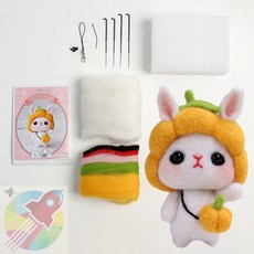 DPK DIY 동물친구 양모키트 호박토끼 어린이만들기키트 DIY만들기
