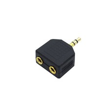 3극 3.5mm 스테레오 Y형 오디오 분배 젠더, 1개