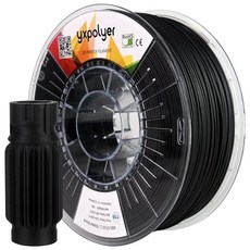 Yxpolyer 281542 YXPOLYER 탄소 섬유 ABS 필라멘트 CF 3D 프린터 1.75mm ABSCF 10% 프린팅 산업 엔지니어링 경량 높은 인성 1kg 스풀 2.2파