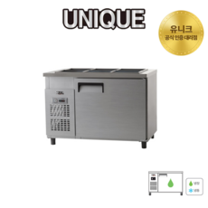 유니크 업소용 반찬냉장고 받드냉장고 1200 UDS-12RBAR, 메탈, 디지털