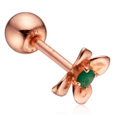 18k천연에메랄드귀걸이