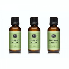 P&J Trading Cucumber Melon Fragrance Oil 피앤제이 트레이딩 오이 큐컴버 멜론 센티드 오일 30ml 3팩, 단일상품