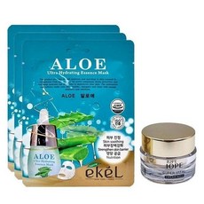 이켈 알로에 에센스 마스크 25ml x3매 구매시 아이오페 슈퍼바이탈 크림 리치 14ml 증정, 이켈 알로에 에센스 마스크 25ml x3매 구매시 아이, 3개