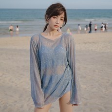 끈비키니 바디프로필비키니 비키니추천 풀빌라수영복, 푸른색