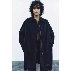 ZARA 여성점퍼 지퍼 미디 윈드 브레이커 블루종 코트