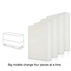 폼 오스카 증발 가습기 교체 필터 가정용 청소 공기 가습기 부품 필터 1 개 2 개 4, 03 4 PCS, 4개