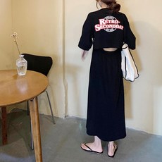로지 뒷트임 롱원피스(국내발송)