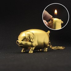 크리 에이 티브 돼지 가스 라이터 부탄 토치 터보 라이터 이상한 전자 시가 흡연 라이터 담배 액세서리|성냥|