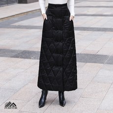 경제적인 패딩치마 최저가 상품 베스트 6 4 POMTOR 여성 패딩 치마 롱스커트 겨울 스커트