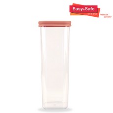 웰로스 이지앤세이프 밀폐용기 2000ml 실리콘뚜껑 친환경용기, 핑크