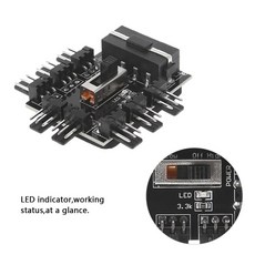 Pc 1 ~ 8 4 핀 몰 쿨러 냉각 팬 허브 pc 마이닝 용 3pin 전원 컨트롤러 au13 19 droship|팬 & 쿨링|, 1개, 단일, 단일