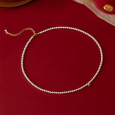 미니골드진주목걸이