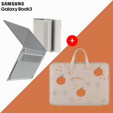 갤럭시북3 프로 16인치 노트북 케이스 NT960XFG NT960XFT 파우치 가방, [세트]케이스/투명+가방/해피플라워