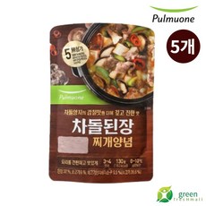 풀무원 차돌된장찌개 양념 130G X 5개, 아이스보냉백포장