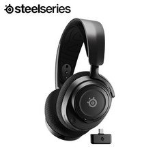 스틸시리즈 Arctis Nova 7 Wireless 무선 게이밍 헤드셋, 61553, 블랙