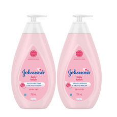 JOHNSON'S 존슨즈 핑크 베이비 로션, 2개, 750ml