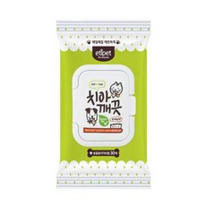 [2개묶음] 애견이빨티슈 강아지이빨티슈 에티펫 치카치카 치아 깨끗 물티슈 30매 1개 su0*83909fP