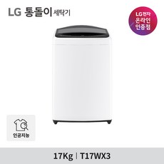 LG 통돌이 17kg DD모터 인공지능 세탁기 T17WX3