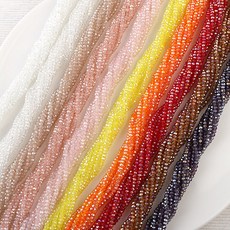 싼비즈 [2-403A]크리스탈 론델컷 1mm 약1.8x2.5mm TRAB 1줄(약160개)