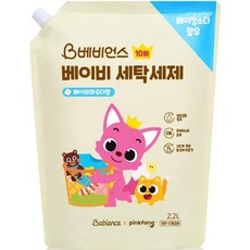 베비언스 핑크퐁 베이비 세탁세제 리필 2200ml, 1개