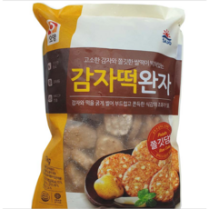 도매 업소용 냉동 감자떡완자 1k x10봉, 1kg, 10개