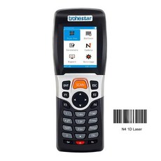바코드 스캐너 리더기 Trohestar 무선 1D 2D QR 리더 PDF417 핸드 헬드 인벤토리 카운터 데이터 수집기 충전거치대 초음파, 1.N4 Laser 1D