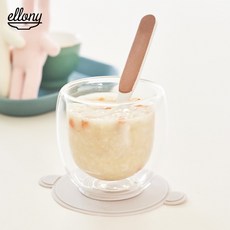 엘로니파파 실리콘 양면 흡착판 이유식용기 미끄럼 방지 11컬러, 스카이블루, 1개