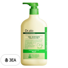 닥터아토 에센셜 모이스춰 워시 유아페이셜클렌져 마일드향, 3개, 500ml