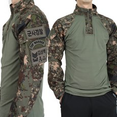 전술 컴뱃셔츠 긴팔 디지털 육군 택티컬 군용 군인티