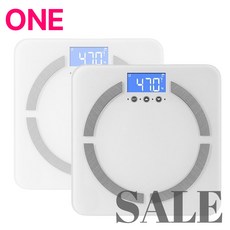가정용 체중계 체지방 비만도 측정 디지털 인바디 전자 저울, 화이트, ONE 201