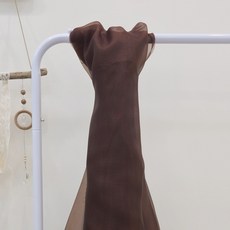 CP022 탐나요 반짝이 펄 오간자 원단 오간디 패브릭 천, 1개, 브라운