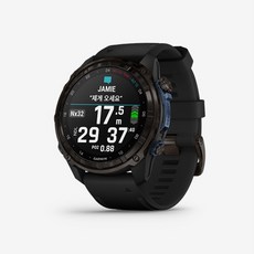 가민 Descent Mk3i 51mm Crbn Gry DLC Ti Blk Silicone band 스쿠버 컴퓨터 프리다이빙 겸용 GPS 스마트워치