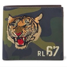 POLO RALPH LAUREN [Polo Ralph Lauren] Camo Leather Wallet 0040215055 Olive