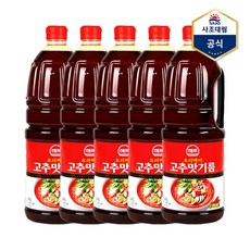 사조대림 해표 고추맛기름 1.8L X 5병 고춧기름 고추기름