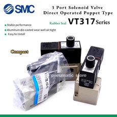 VT317 VT317V-3G 4G 5G 6G 3D 4D 5D 6D 3DZ 4DZ 5DZ 6DZ-02 VT317V-5G-02 3 포트 솔레노이드 밸브 VT 시리즈, [01] 3G-02, [01] VT317-, 1개