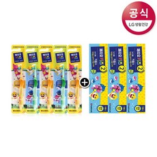 베비언스 페리오키즈 2단계 핑크퐁 칫솔 5개+스텝2 치약 3개, 단품없음