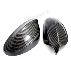 카본 패턴 ABS 쉘 백미러 커버 사이드 미러 캡 호환 BMW E90 E91 320i 330i 335i 2005 2006 2007 2008 2 개, Carbon fiber patter, Carbon fiber patter
