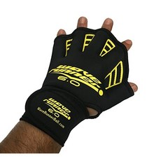 [미국] Water Gloves Aqua Swimming Lung Training Webbed Fingers Neoprene Surfing, Small, Black
