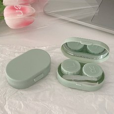올피노 렌즈 집게 케이스 세트 렌즈 보관 흡착봉, 그린, 1세트, 그린