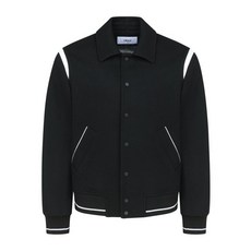 LMOOD 엘무드 컨템포러리 바시티 자켓 블랙 contemporary varsity jacket BLACK