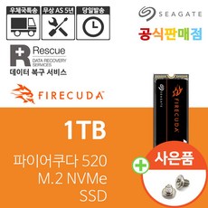씨게이트 New 파이어쿠다 520 Seagate FireCuda 520 NVMe SSD 1TB ZP1000GV3A012